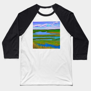 Manitoba Impressionist Painting Baseball T-Shirt